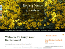 Tablet Screenshot of enjoy-your-garden.com